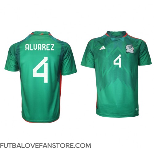 Mexiko Edson Alvarez #4 Domáci futbalový dres MS 2022 Krátky Rukáv